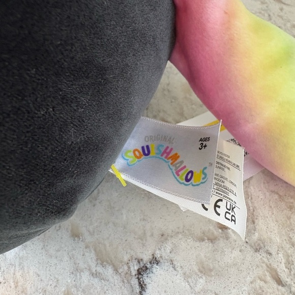 NWOT Squishmallows Black and Rainbow Cat Unicorn Plush - Picture 8 of 8